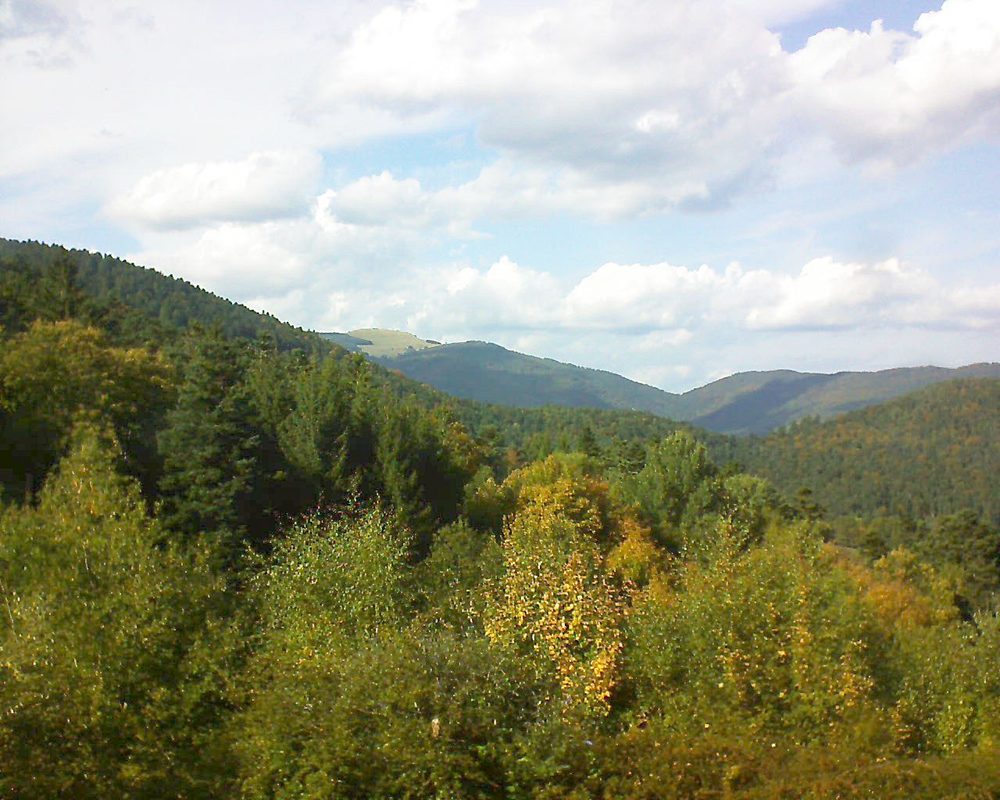Le petit ballon vu depuis le Domaine Langmatt à Murbach le 29.09.2017 à 16:00 Le petit ballon (Alsace, Vosges) le 29.09.2017 à 16:00