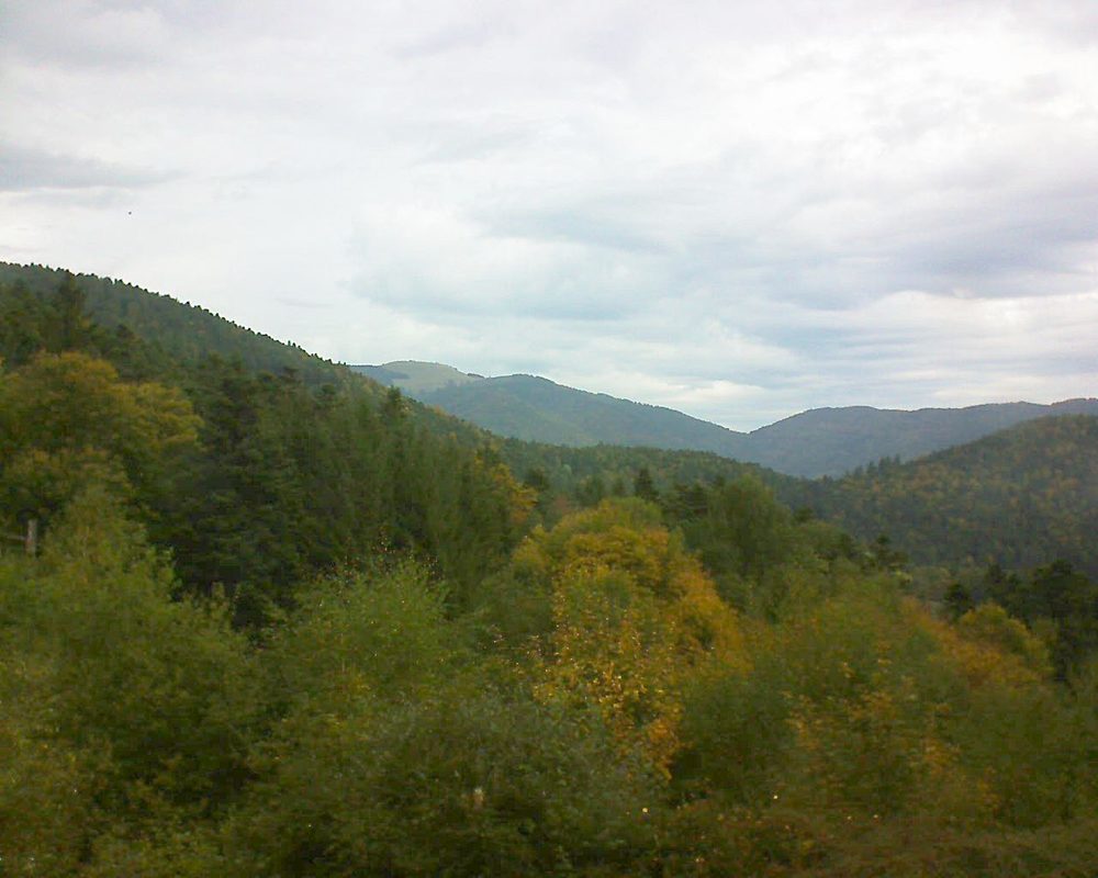 Le petit ballon vu depuis le Domaine Langmatt à Murbach le 30.09.2017 à 10:30 Le petit ballon (Alsace, Vosges) le 30.09.2017 à 10:30