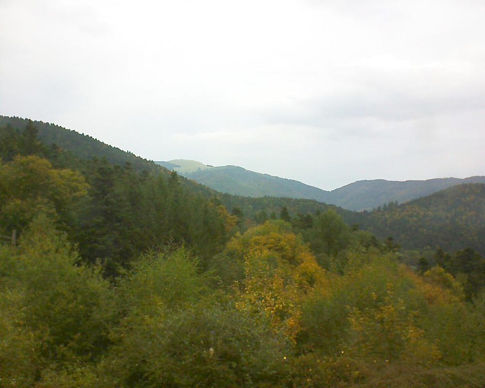 Le petit ballon vu depuis le Domaine Langmatt à Murbach le 30.09.2017 à 12:30 Le petit ballon (Alsace, Vosges) le 30.09.2017 à 12:30