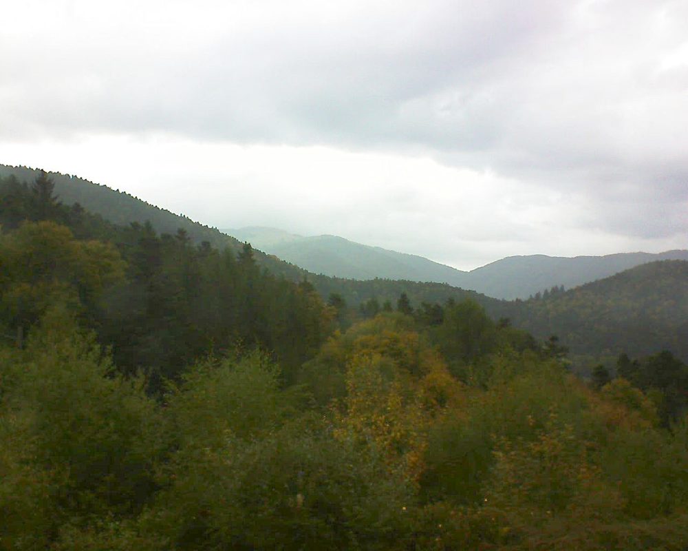 Le petit ballon vu depuis le Domaine Langmatt à Murbach le 30.09.2017 à 15:30 Le petit ballon (Alsace, Vosges) le 30.09.2017 à 15:30