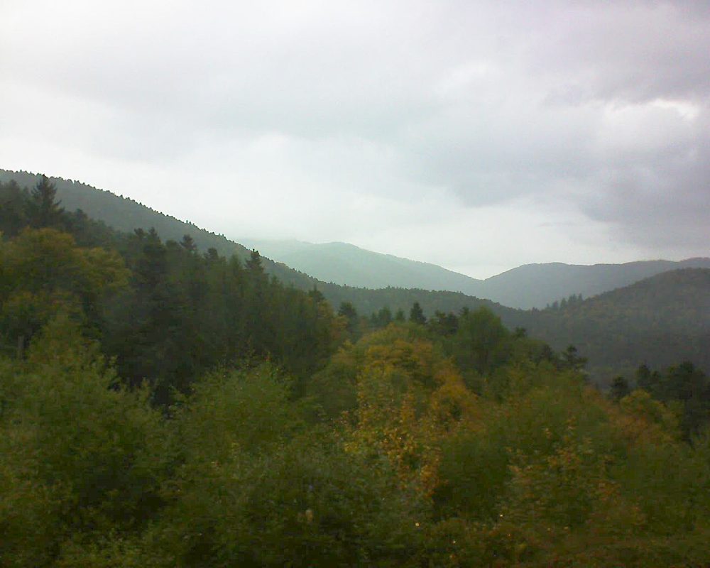 Le petit ballon vu depuis le Domaine Langmatt à Murbach le 30.09.2017 à 15:45 Le petit ballon (Alsace, Vosges) le 30.09.2017 à 15:45