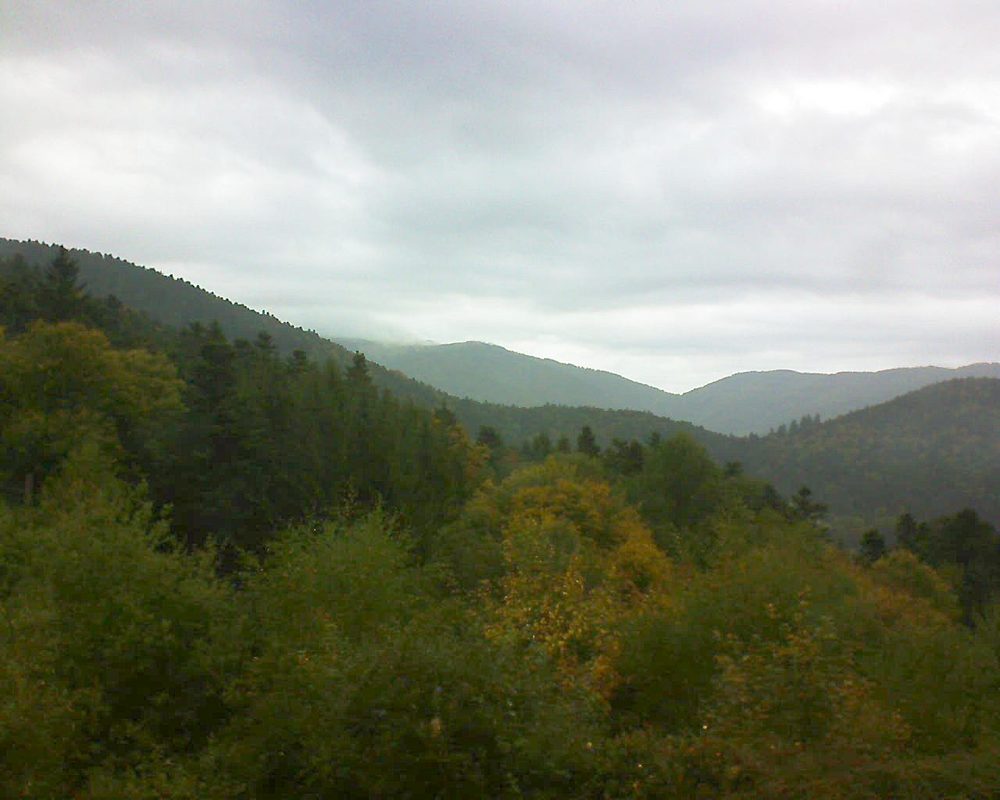 Le petit ballon vu depuis le Domaine Langmatt à Murbach le 30.09.2017 à 16:45 Le petit ballon (Alsace, Vosges) le 30.09.2017 à 16:45