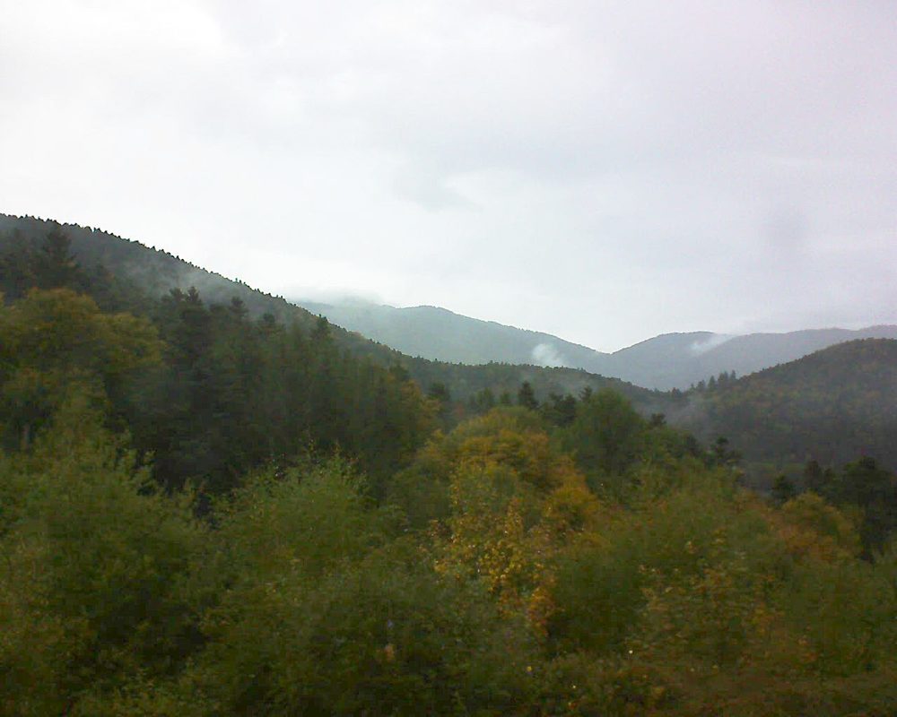 Le petit ballon vu depuis le Domaine Langmatt à Murbach le 30.09.2017 à 17:30 Le petit ballon (Alsace, Vosges) le 30.09.2017 à 17:30