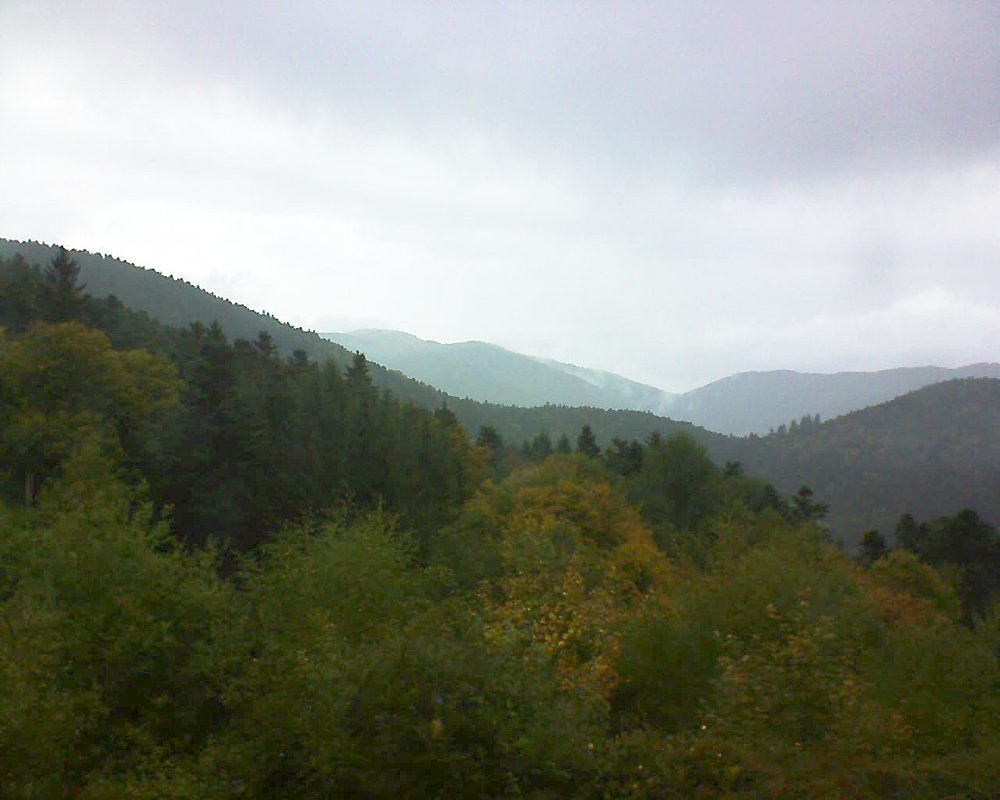 Le petit ballon vu depuis le Domaine Langmatt à Murbach le 30.09.2017 à 18:30 Le petit ballon (Alsace, Vosges) le 30.09.2017 à 18:30