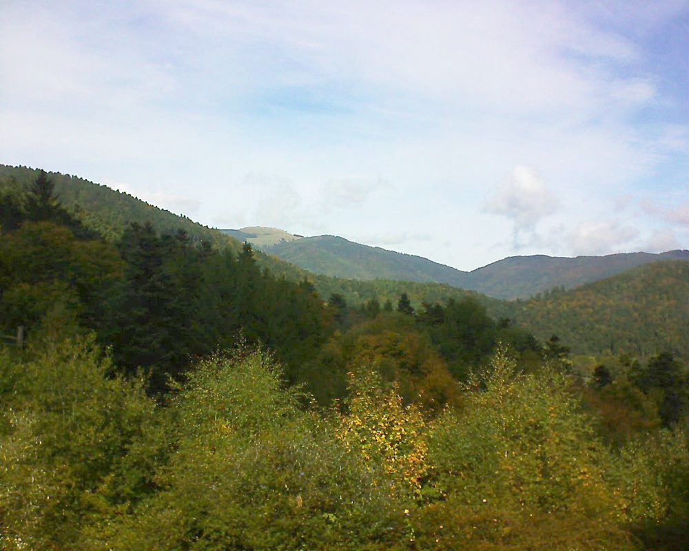 Le petit ballon vu depuis le Domaine Langmatt à Murbach le 01.10.2017 à 13:15 Le petit ballon (Alsace, Vosges) le 01.10.2017 à 13:15