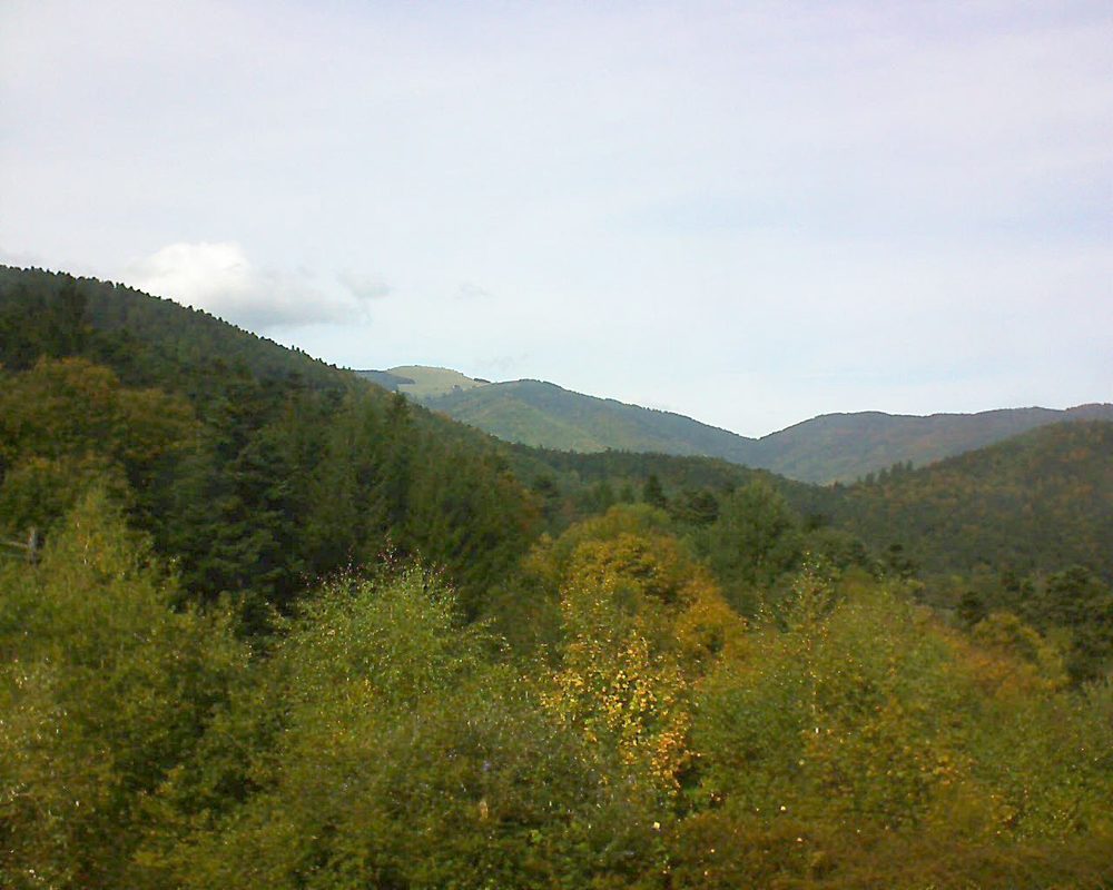 Le petit ballon vu depuis le Domaine Langmatt à Murbach le 01.10.2017 à 14:15 Le petit ballon (Alsace, Vosges) le 01.10.2017 à 14:15