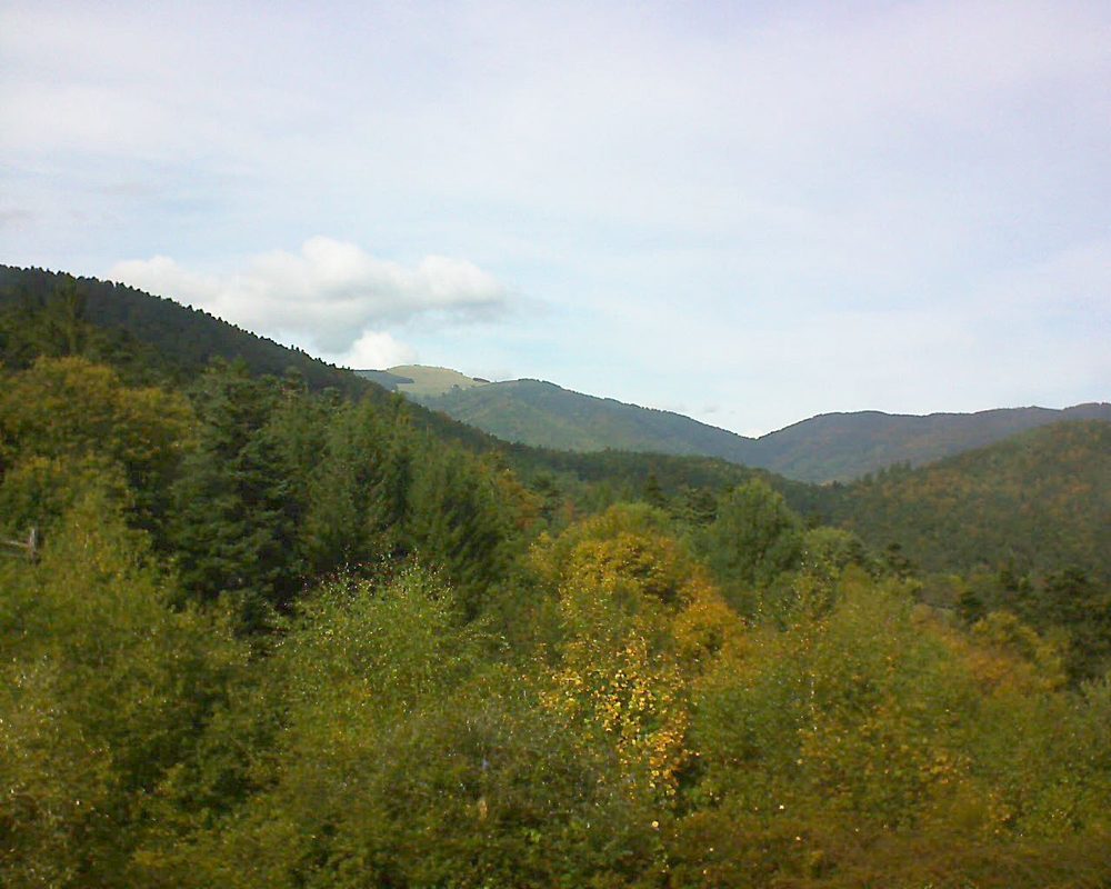 Le petit ballon vu depuis le Domaine Langmatt à Murbach le 01.10.2017 à 14:30 Le petit ballon (Alsace, Vosges) le 01.10.2017 à 14:30