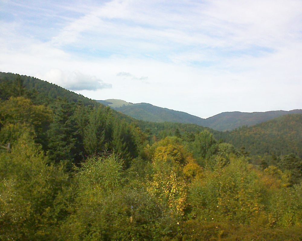 Le petit ballon vu depuis le Domaine Langmatt à Murbach le 01.10.2017 à 15:15 Le petit ballon (Alsace, Vosges) le 01.10.2017 à 15:15