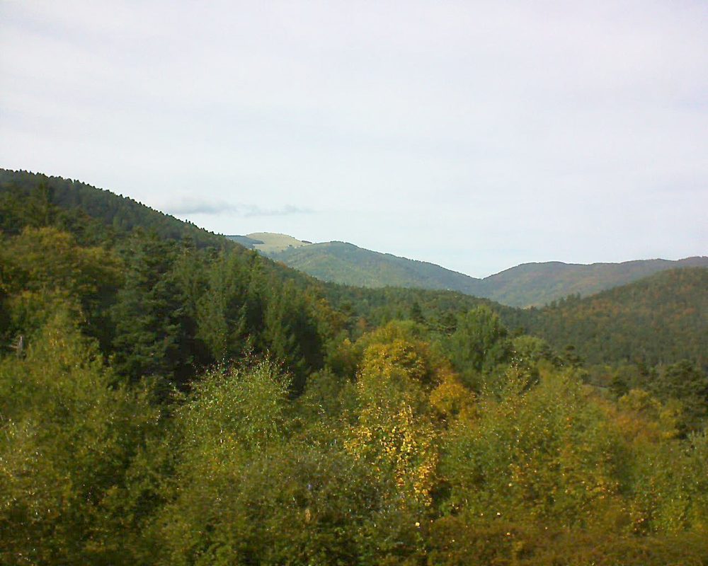 Le petit ballon vu depuis le Domaine Langmatt à Murbach le 01.10.2017 à 15:30 Le petit ballon (Alsace, Vosges) le 01.10.2017 à 15:30