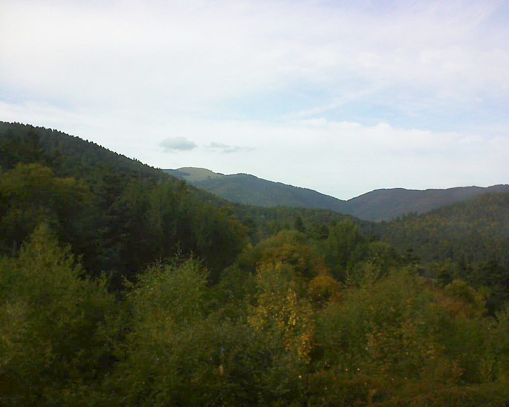 Le petit ballon vu depuis le Domaine Langmatt à Murbach le 01.10.2017 à 16:30 Le petit ballon (Alsace, Vosges) le 01.10.2017 à 16:30