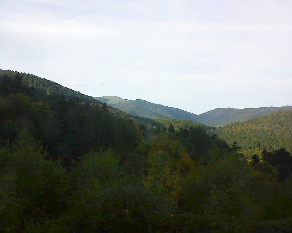 Le petit ballon vu depuis le Domaine Langmatt à Murbach le 01.10.2017 à 17:15 Le petit ballon (Alsace, Vosges) le 01.10.2017 à 17:15