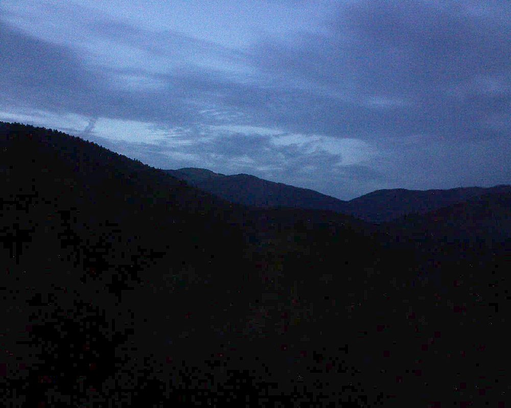 Le petit ballon vu depuis le Domaine Langmatt à Murbach le 01.10.2017 à 19:30 Le petit ballon (Alsace, Vosges) le 01.10.2017 à 19:30