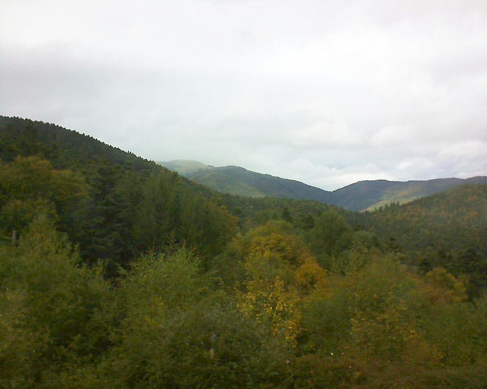 Le petit ballon vu depuis le Domaine Langmatt à Murbach le 02.10.2017 à 14:45 Le petit ballon (Alsace, Vosges) le 02.10.2017 à 14:45