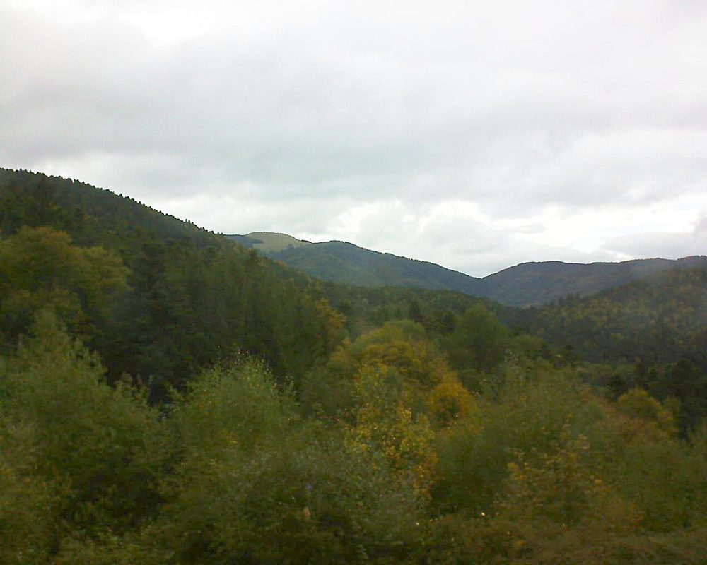 Le petit ballon vu depuis le Domaine Langmatt à Murbach le 02.10.2017 à 15:30 Le petit ballon (Alsace, Vosges) le 02.10.2017 à 15:30