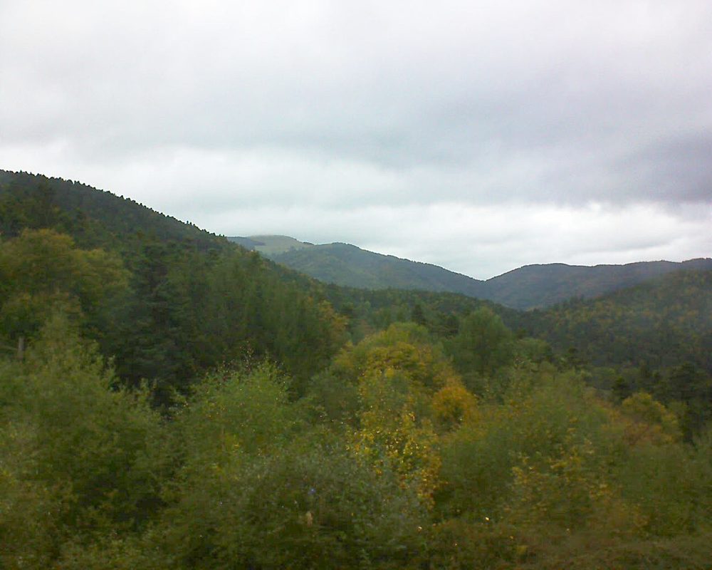 Le petit ballon vu depuis le Domaine Langmatt à Murbach le 02.10.2017 à 16:45 Le petit ballon (Alsace, Vosges) le 02.10.2017 à 16:45