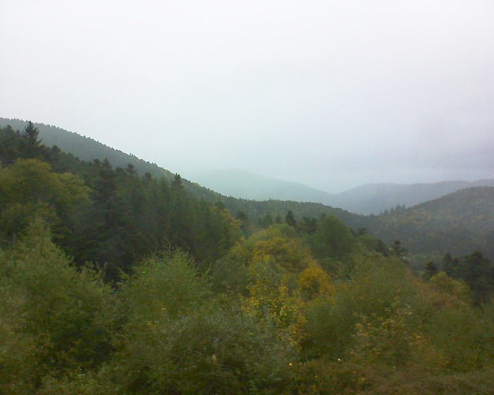 Le petit ballon vu depuis le Domaine Langmatt à Murbach le 02.10.2017 à 18:30 Le petit ballon (Alsace, Vosges) le 02.10.2017 à 18:30