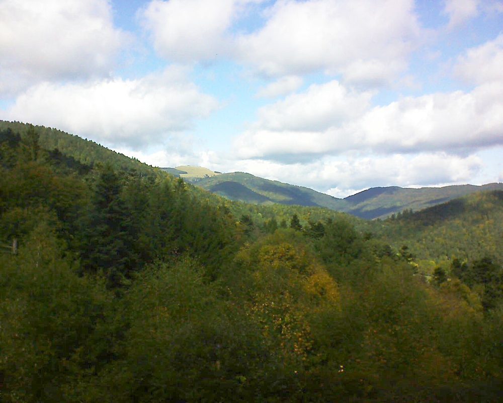 Le petit ballon vu depuis le Domaine Langmatt à Murbach le 03.10.2017 à 13:45 Le petit ballon (Alsace, Vosges) le 03.10.2017 à 13:45
