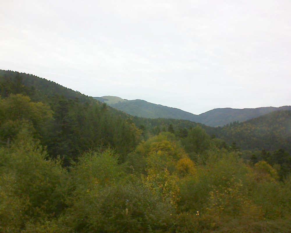 Le petit ballon vu depuis le Domaine Langmatt à Murbach le 04.10.2017 à 11:30 Le petit ballon (Alsace, Vosges) le 04.10.2017 à 11:30