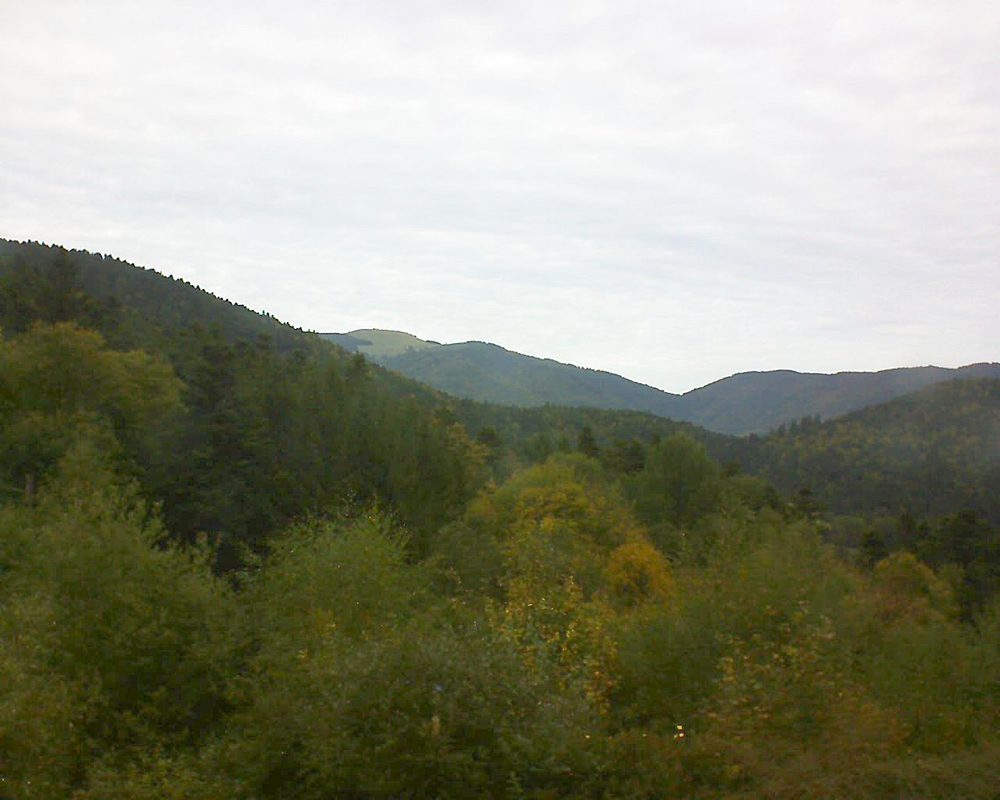 Le petit ballon vu depuis le Domaine Langmatt à Murbach le 04.10.2017 à 12:00 Le petit ballon (Alsace, Vosges) le 04.10.2017 à 12:00