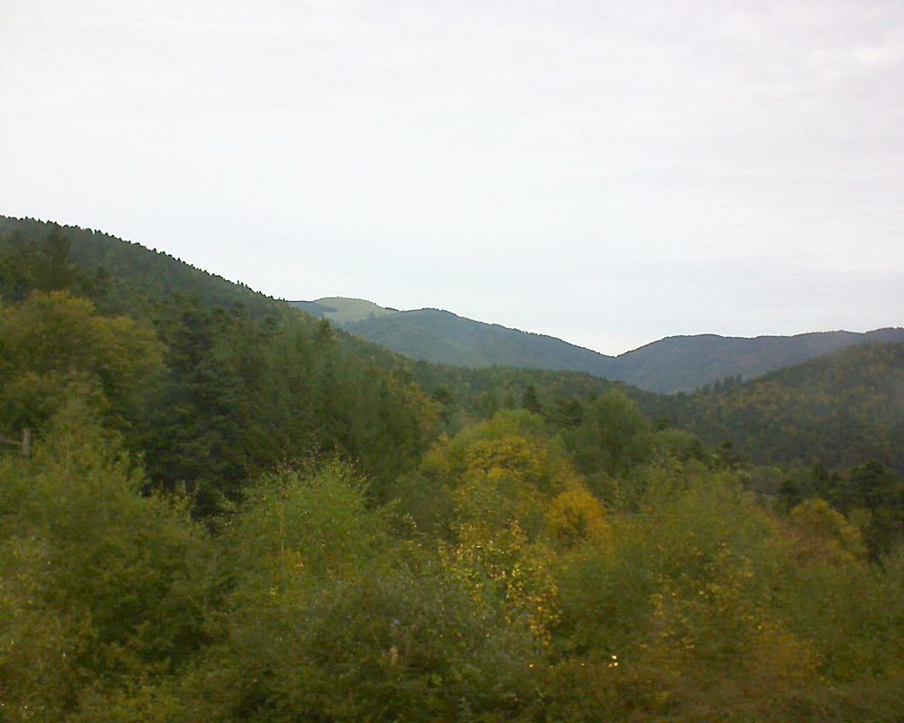 Le petit ballon vu depuis le Domaine Langmatt à Murbach le 04.10.2017 à 12:45 Le petit ballon (Alsace, Vosges) le 04.10.2017 à 12:45