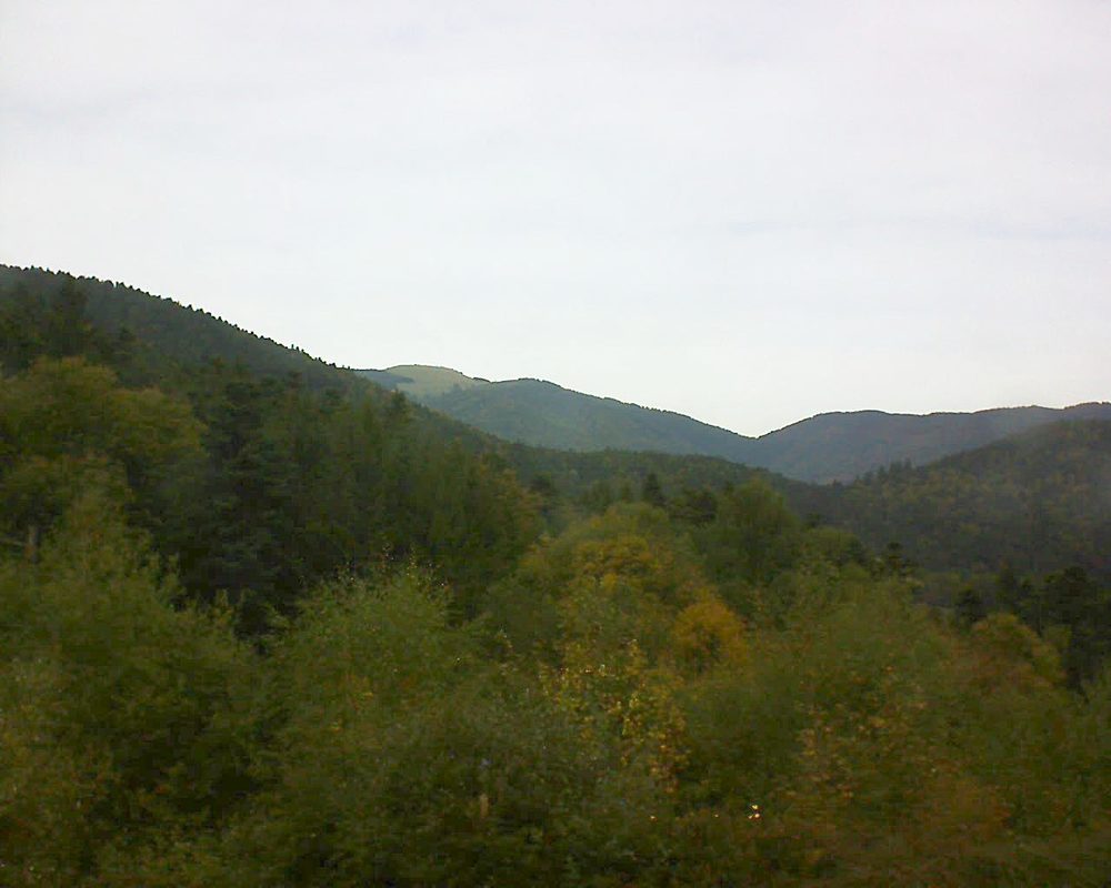 Le petit ballon vu depuis le Domaine Langmatt à Murbach le 04.10.2017 à 14:00 Le petit ballon (Alsace, Vosges) le 04.10.2017 à 14:00