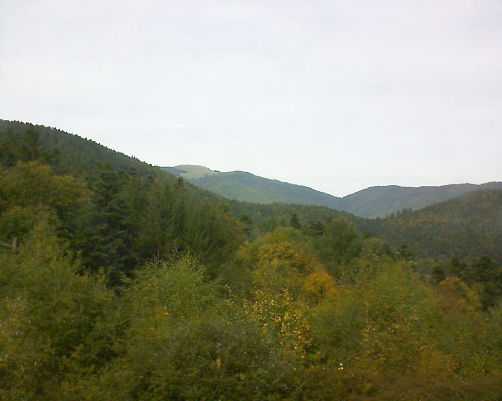 Le petit ballon vu depuis le Domaine Langmatt à Murbach le 04.10.2017 à 14:15 Le petit ballon (Alsace, Vosges) le 04.10.2017 à 14:15