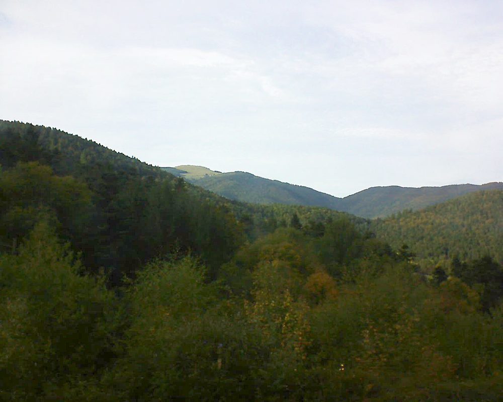 Le petit ballon vu depuis le Domaine Langmatt à Murbach le 04.10.2017 à 17:00 Le petit ballon (Alsace, Vosges) le 04.10.2017 à 17:00