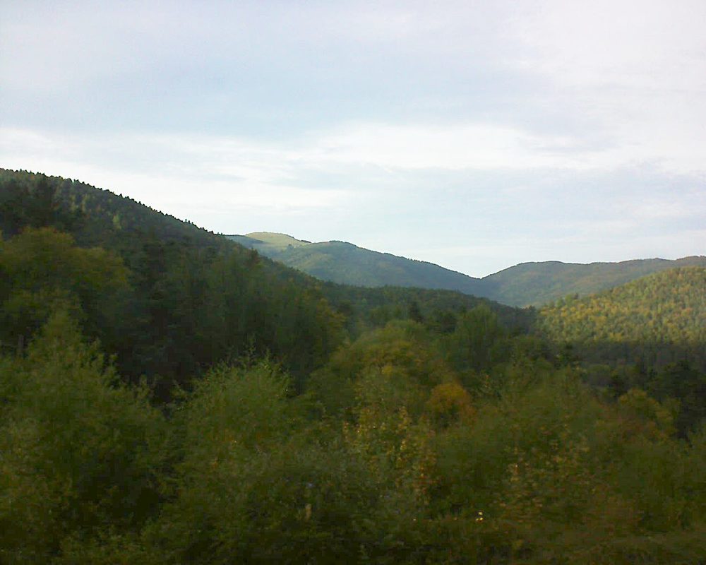 Le petit ballon vu depuis le Domaine Langmatt à Murbach le 04.10.2017 à 17:45 Le petit ballon (Alsace, Vosges) le 04.10.2017 à 17:45