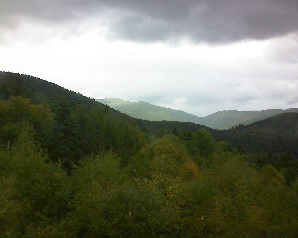 Le petit ballon vu depuis le Domaine Langmatt à Murbach le 06.10.2017 à 15:45 Le petit ballon (Alsace, Vosges) le 06.10.2017 à 15:45