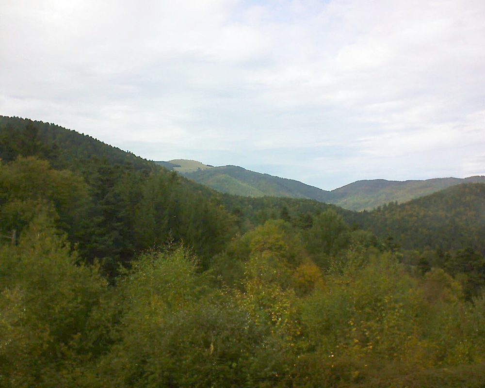 Le petit ballon vu depuis le Domaine Langmatt à Murbach le 07.10.2017 à 15:30 Le petit ballon (Alsace, Vosges) le 07.10.2017 à 15:30