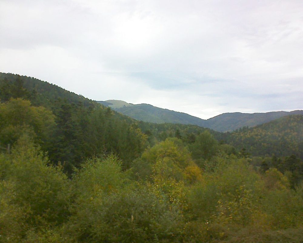 Le petit ballon vu depuis le Domaine Langmatt à Murbach le 07.10.2017 à 16:00 Le petit ballon (Alsace, Vosges) le 07.10.2017 à 16:00