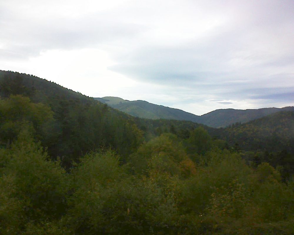 Le petit ballon vu depuis le Domaine Langmatt à Murbach le 07.10.2017 à 16:45 Le petit ballon (Alsace, Vosges) le 07.10.2017 à 16:45
