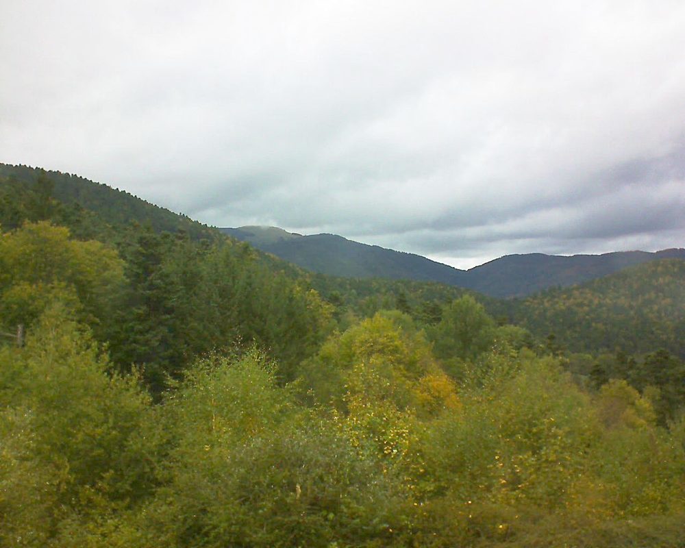 Le petit ballon vu depuis le Domaine Langmatt à Murbach le 08.10.2017 à 16:00 Le petit ballon (Alsace, Vosges) le 08.10.2017 à 16:00