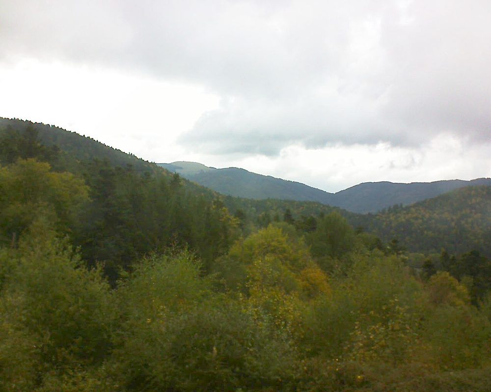 Le petit ballon vu depuis le Domaine Langmatt à Murbach le 09.10.2017 à 11:45 Le petit ballon (Alsace, Vosges) le 09.10.2017 à 11:45