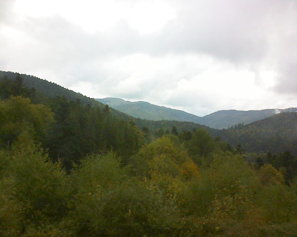 Le petit ballon vu depuis le Domaine Langmatt à Murbach le 09.10.2017 à 12:00 Le petit ballon (Alsace, Vosges) le 09.10.2017 à 12:00