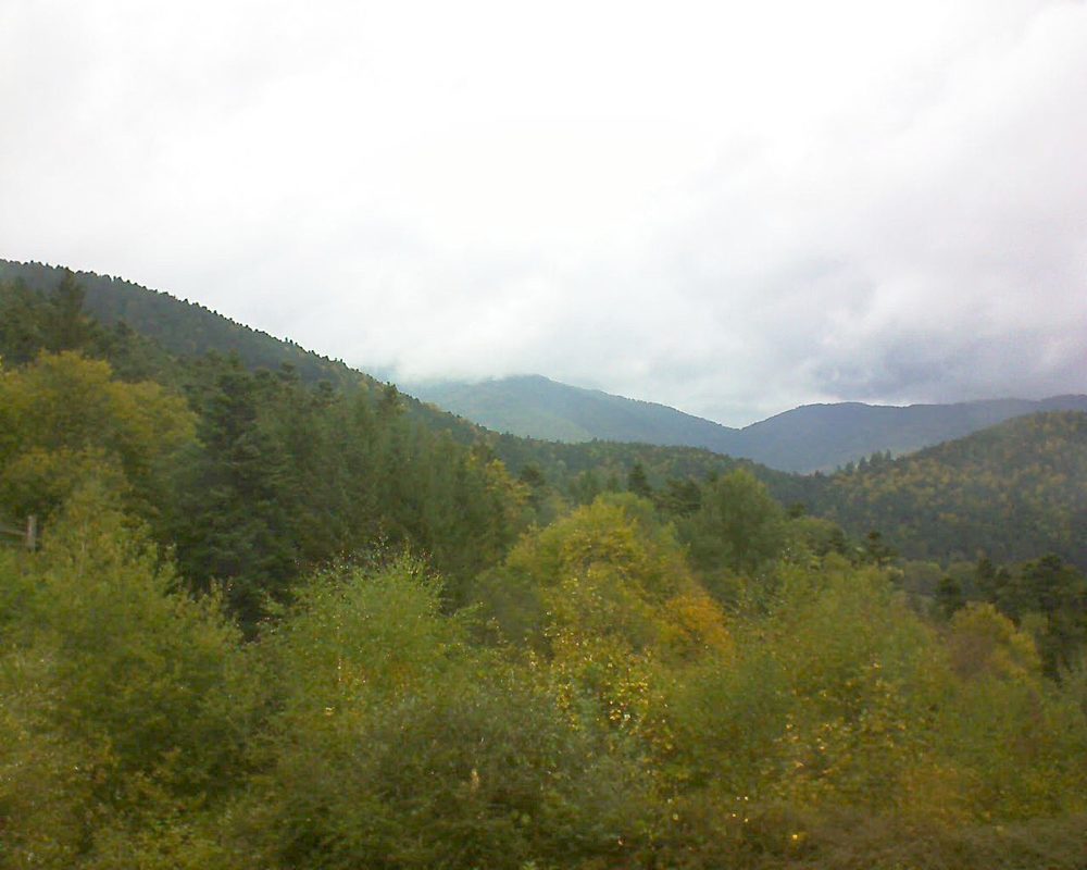 Le petit ballon vu depuis le Domaine Langmatt à Murbach le 09.10.2017 à 13:45 Le petit ballon (Alsace, Vosges) le 09.10.2017 à 13:45