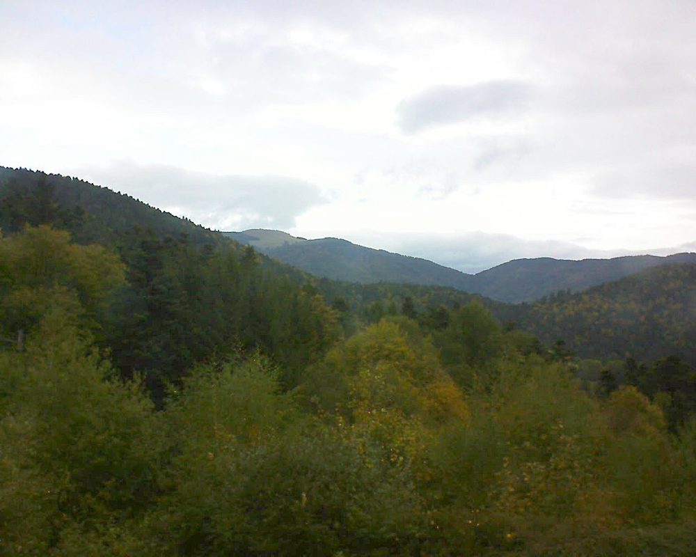 Le petit ballon vu depuis le Domaine Langmatt à Murbach le 10.10.2017 à 12:00 Le petit ballon (Alsace, Vosges) le 10.10.2017 à 12:00
