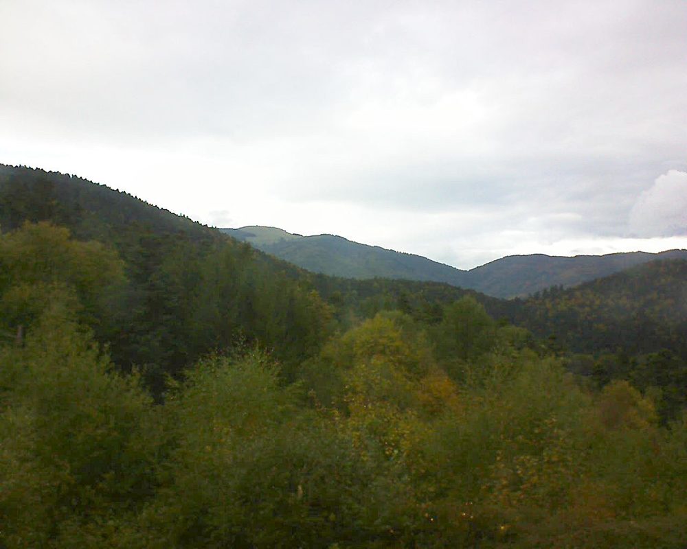 Le petit ballon vu depuis le Domaine Langmatt à Murbach le 10.10.2017 à 14:45 Le petit ballon (Alsace, Vosges) le 10.10.2017 à 14:45