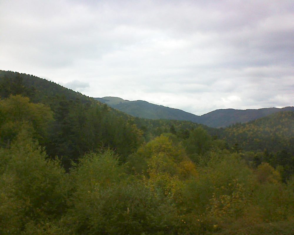 Le petit ballon vu depuis le Domaine Langmatt à Murbach le 10.10.2017 à 15:30 Le petit ballon (Alsace, Vosges) le 10.10.2017 à 15:30