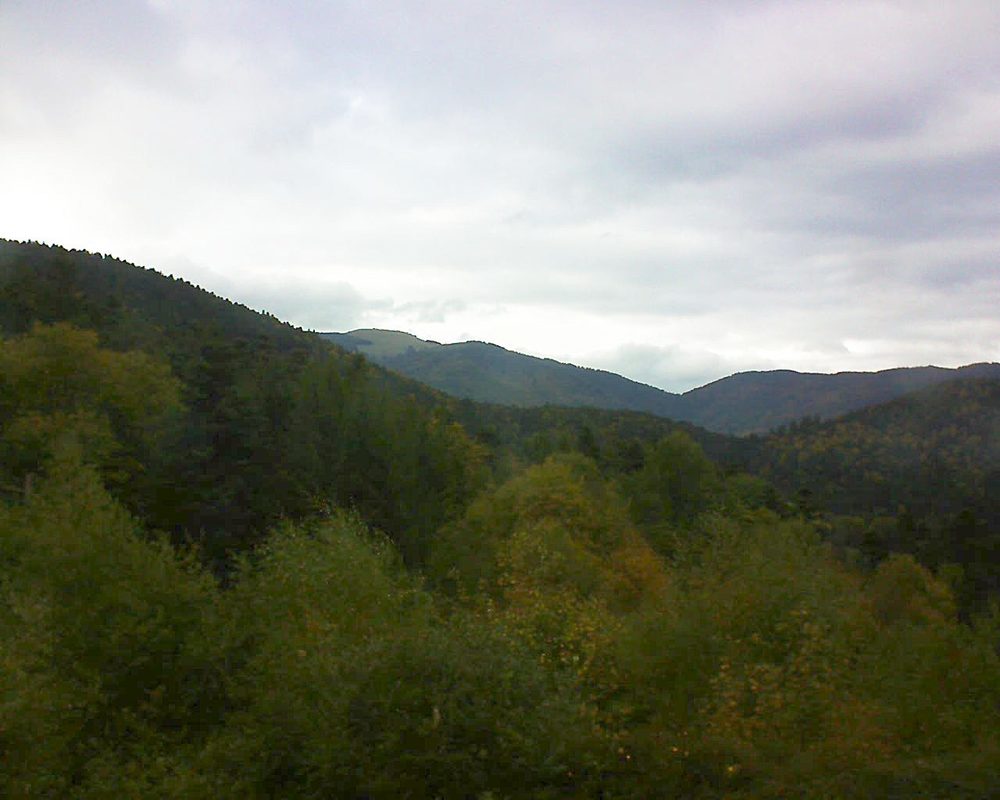 Le petit ballon vu depuis le Domaine Langmatt à Murbach le 10.10.2017 à 15:45 Le petit ballon (Alsace, Vosges) le 10.10.2017 à 15:45