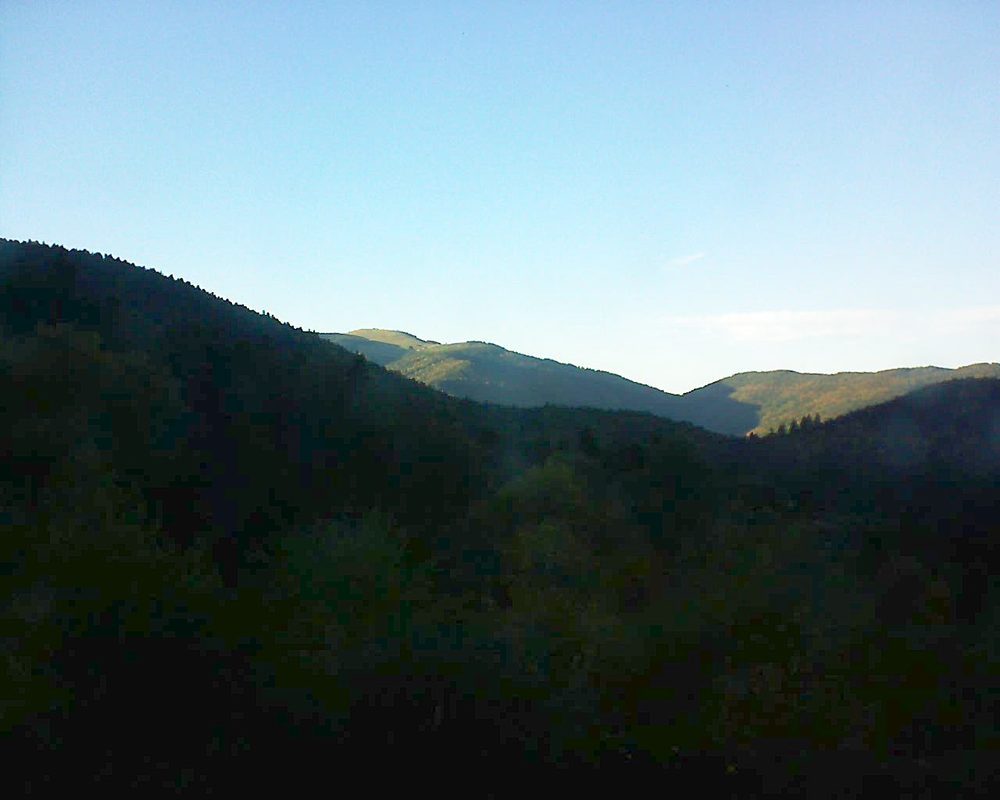 Le petit ballon vu depuis le Domaine Langmatt à Murbach le 11.10.2017 à 18:00 Le petit ballon (Alsace, Vosges) le 11.10.2017 à 18:00