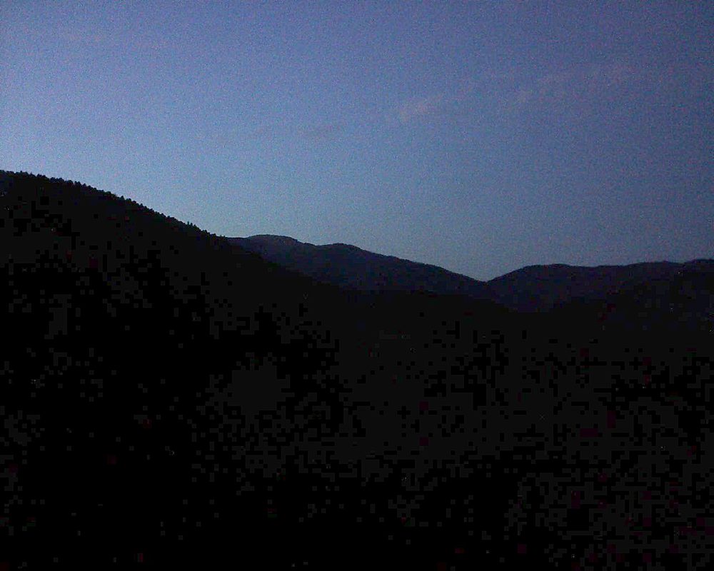 Le petit ballon vu depuis le Domaine Langmatt à Murbach le 11.10.2017 à 19:15 Le petit ballon (Alsace, Vosges) le 11.10.2017 à 19:15
