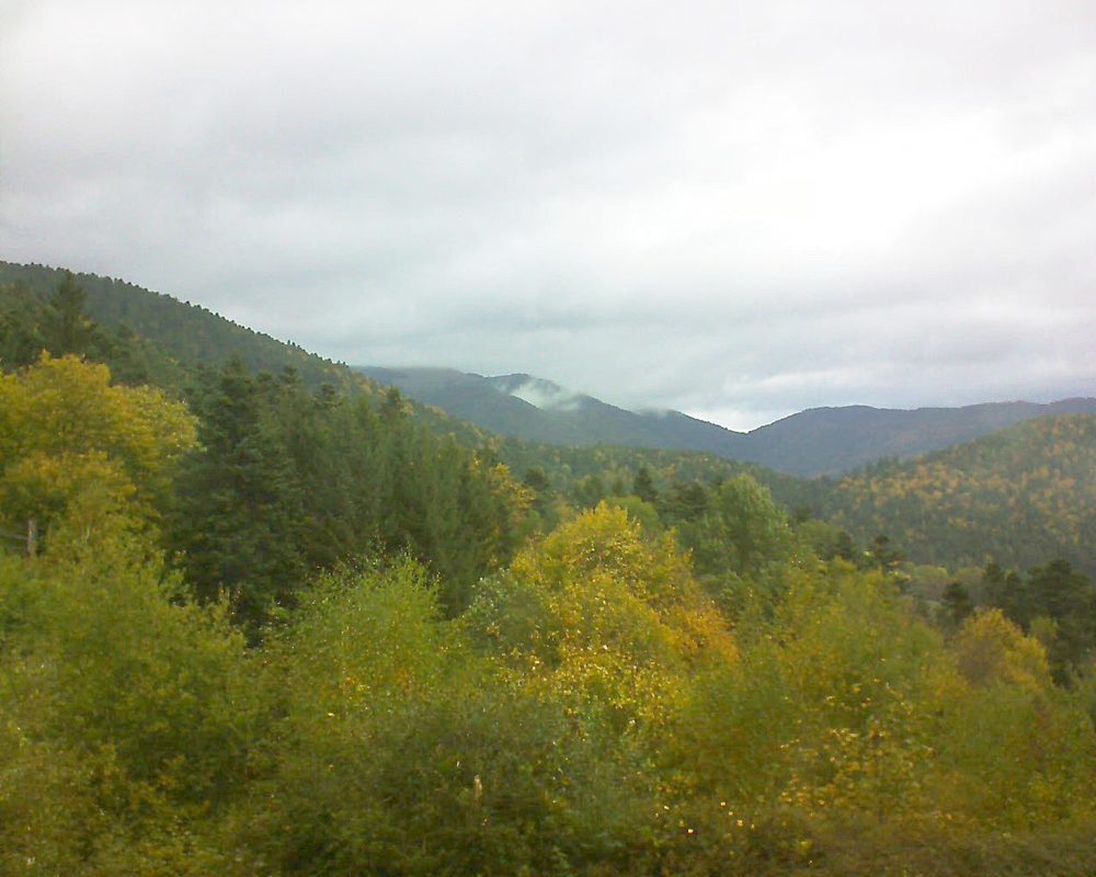 Le petit ballon vu depuis le Domaine Langmatt à Murbach le 12.10.2017 à 11:00 Le petit ballon (Alsace, Vosges) le 12.10.2017 à 11:00
