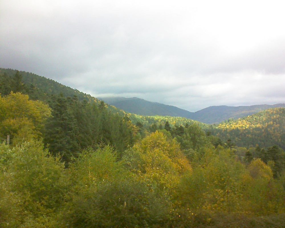 Le petit ballon vu depuis le Domaine Langmatt à Murbach le 12.10.2017 à 11:30 Le petit ballon (Alsace, Vosges) le 12.10.2017 à 11:30