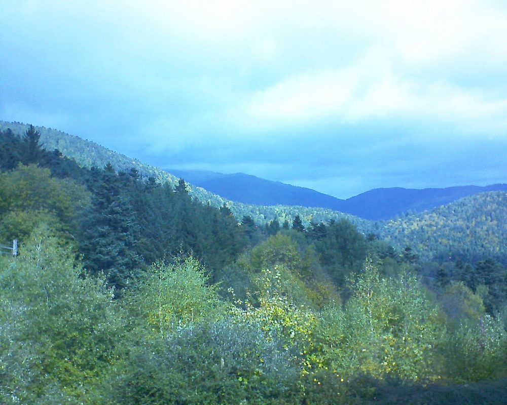 Le petit ballon vu depuis le Domaine Langmatt à Murbach le 12.10.2017 à 12:00 Le petit ballon (Alsace, Vosges) le 12.10.2017 à 12:00