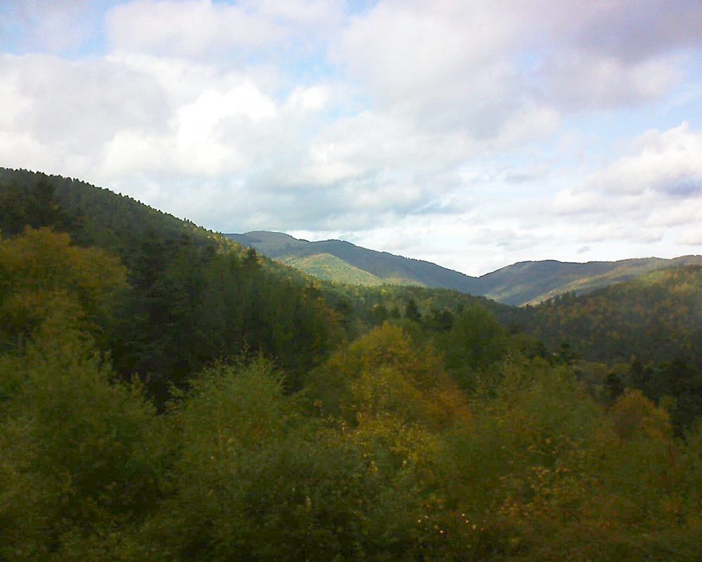 Le petit ballon vu depuis le Domaine Langmatt à Murbach le 12.10.2017 à 15:15 Le petit ballon (Alsace, Vosges) le 12.10.2017 à 15:15