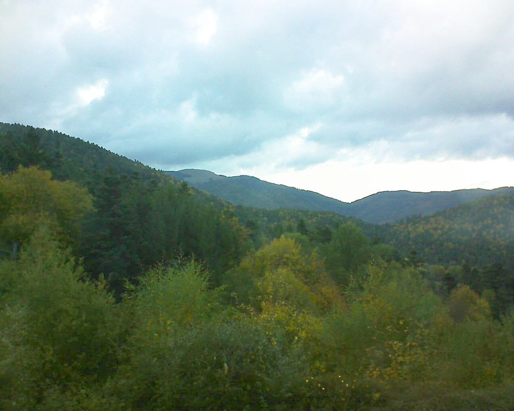 Le petit ballon vu depuis le Domaine Langmatt à Murbach le 12.10.2017 à 18:30 Le petit ballon (Alsace, Vosges) le 12.10.2017 à 18:30