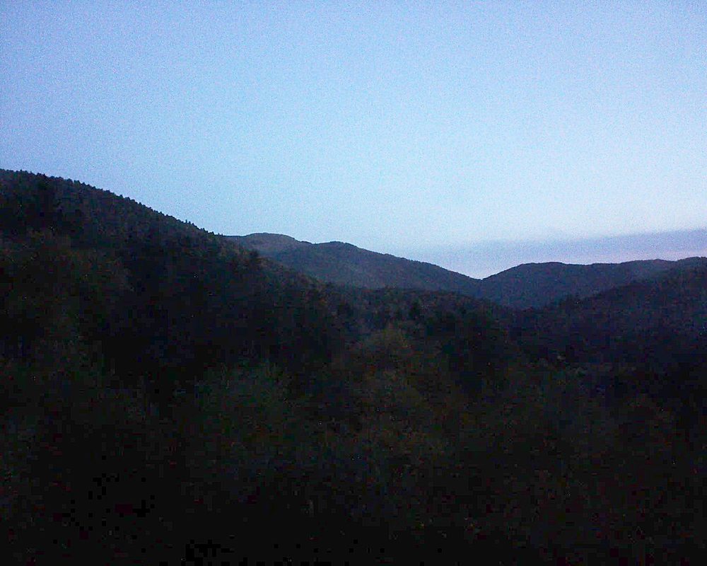 Le petit ballon vu depuis le Domaine Langmatt à Murbach le 13.10.2017 à 07:30 Le petit ballon (Alsace, Vosges) le 13.10.2017 à 07:30