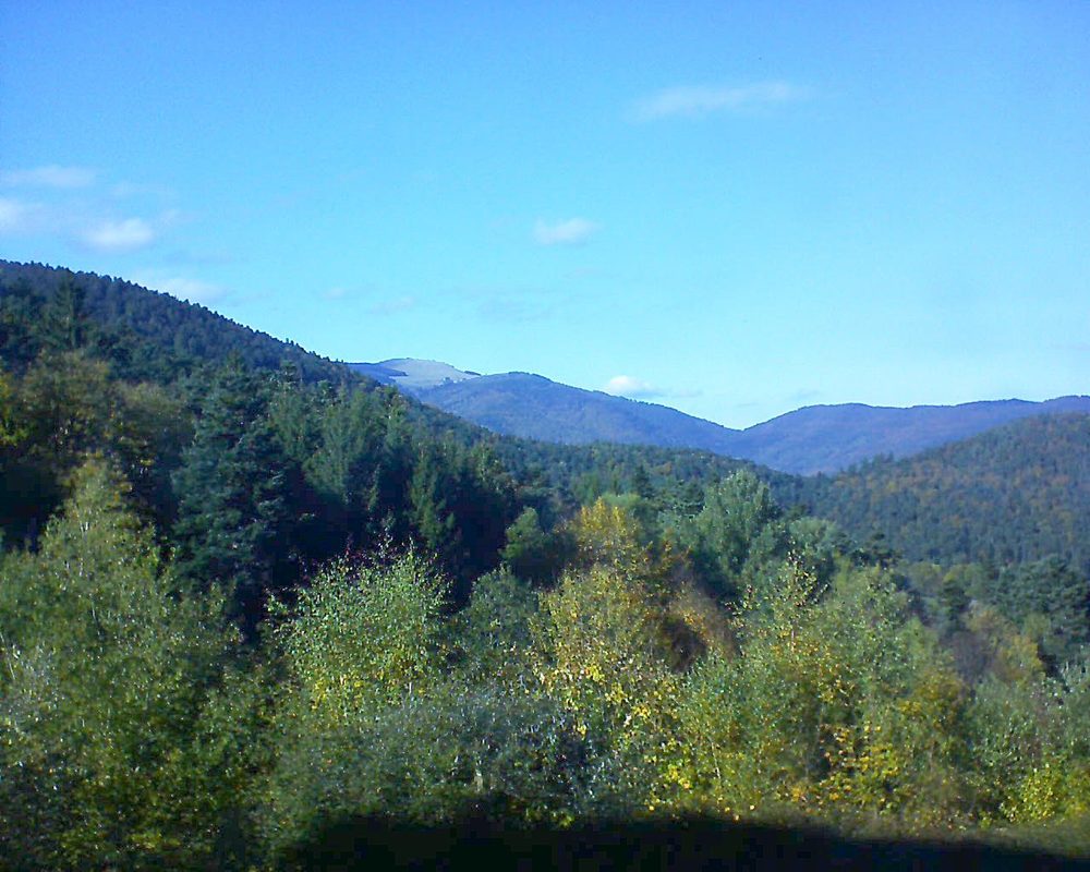 Le petit ballon vu depuis le Domaine Langmatt à Murbach le 13.10.2017 à 16:00 Le petit ballon (Alsace, Vosges) le 13.10.2017 à 16:00