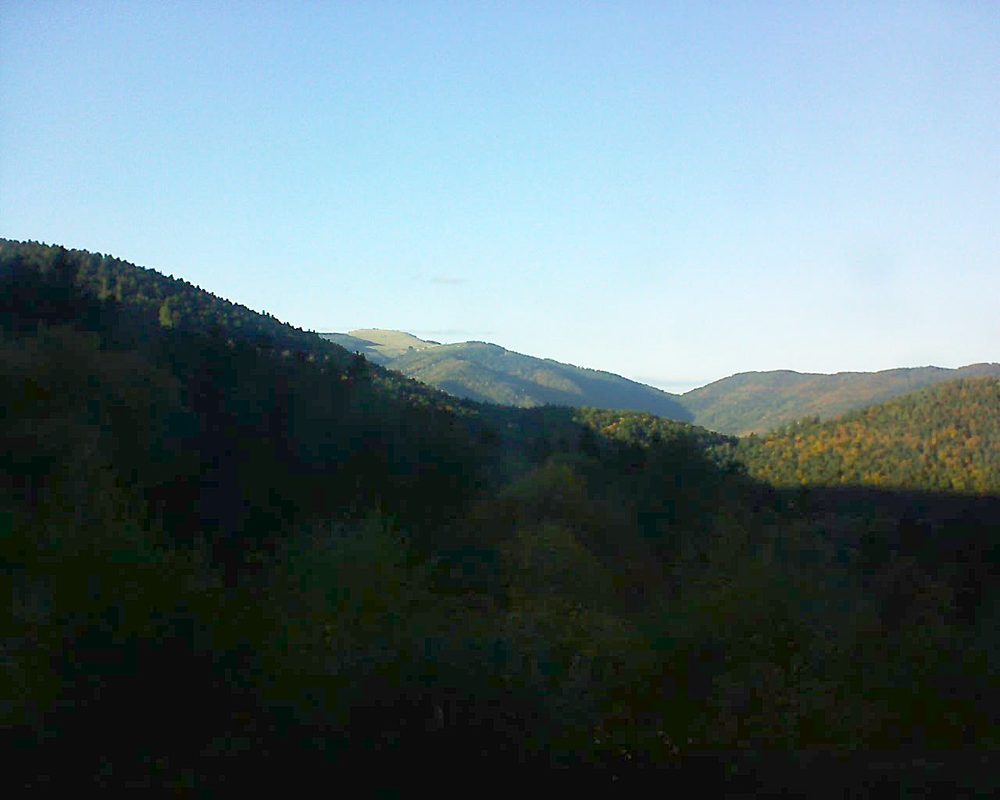 Le petit ballon vu depuis le Domaine Langmatt à Murbach le 13.10.2017 à 17:15 Le petit ballon (Alsace, Vosges) le 13.10.2017 à 17:15